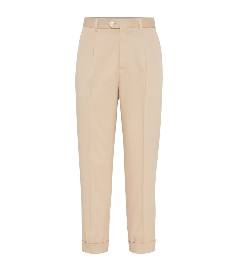 Brunello Cucinelli Brunello Cucinelli Délavé Silk Twill Trousers