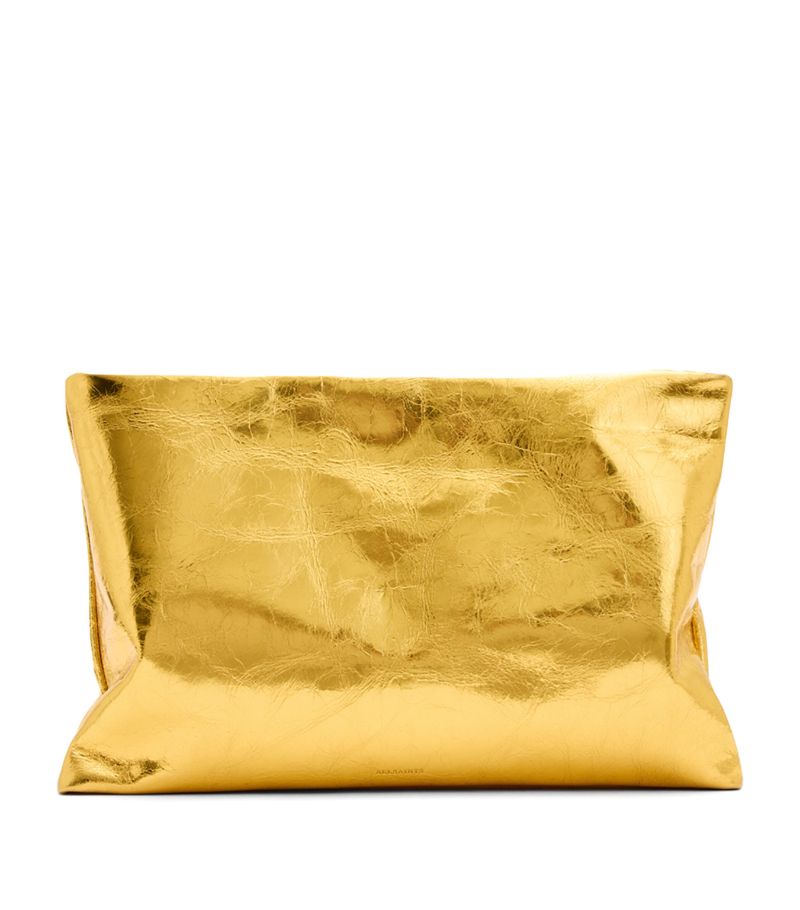 Allsaints Allsaints Metallic Leather Bettina Clutch Bag