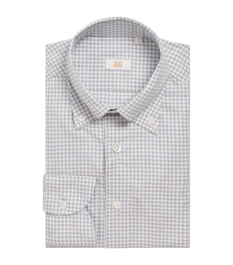  100Hands Cotton-Cashmere Check Shirt