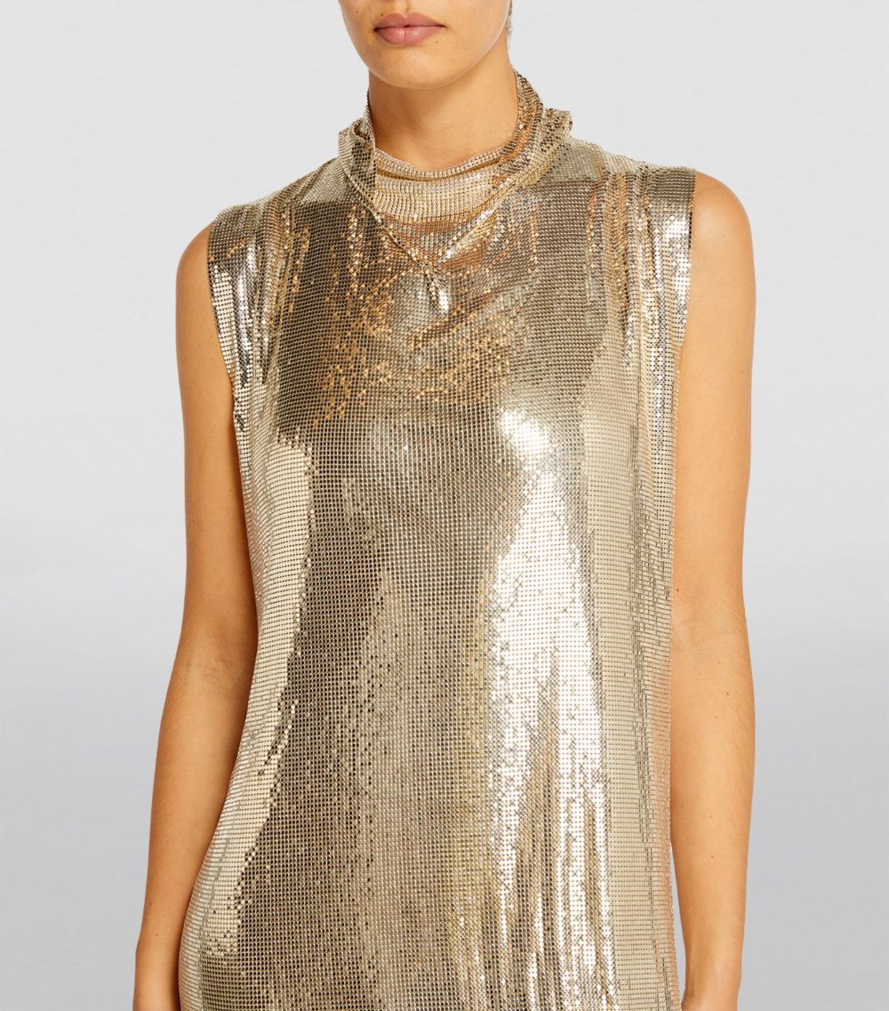 Sportmax Sportmax Brass Mantide Mini Dress