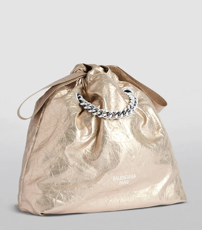 Balenciaga Balenciaga Small Leather Crush Tote Bag