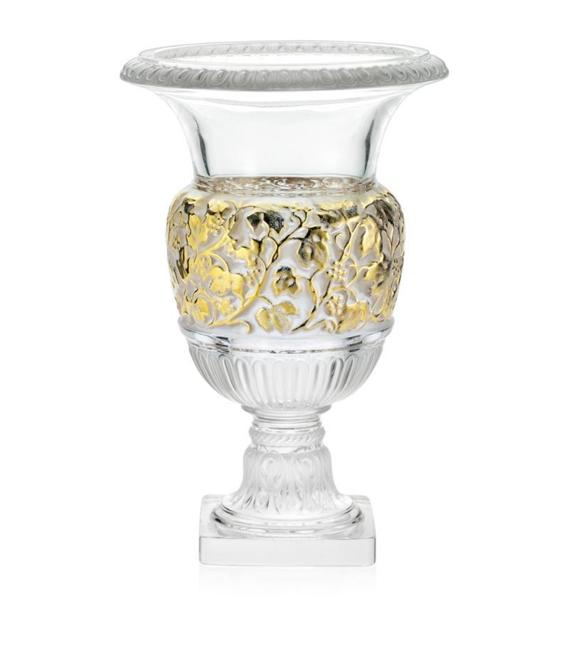 Lalique Lalique Versailles Gold-Stamped Vase (34.5Cm)