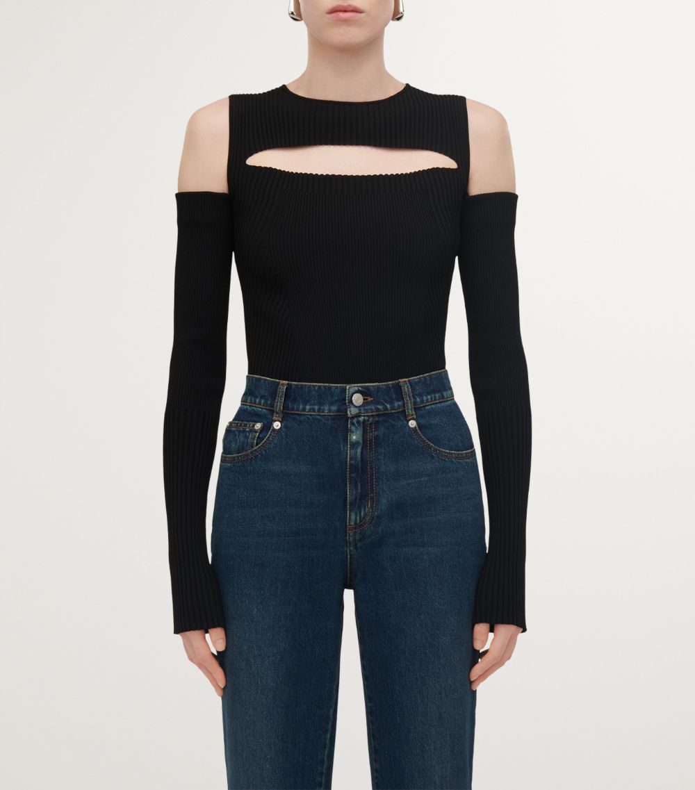 Alexander McQueen Alexander Mcqueen Cold-Shoulder Top