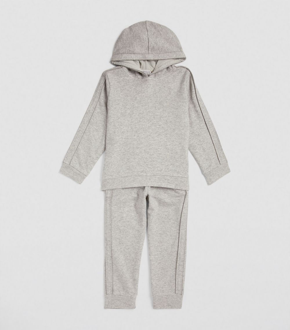 Brunello Cucinelli Kids Brunello Cucinelli Kids Cashmere-Cotton Hoodie (4-7 Years)