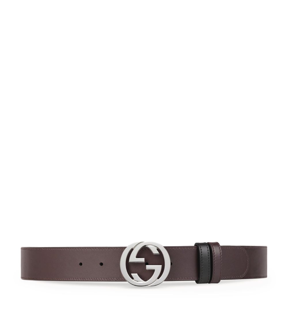 Gucci Gucci Leather Gg Supreme Belt