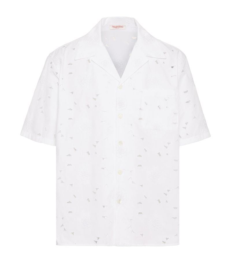 VALENTINO GARAVANI Valentino Garavani Cotton-Blend Bowling Shirt