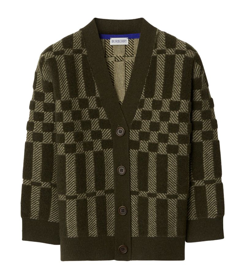 Burberry Burberry Kids Wool-Cashmere Intarsia-Knit Cardigan (3-14 Years)