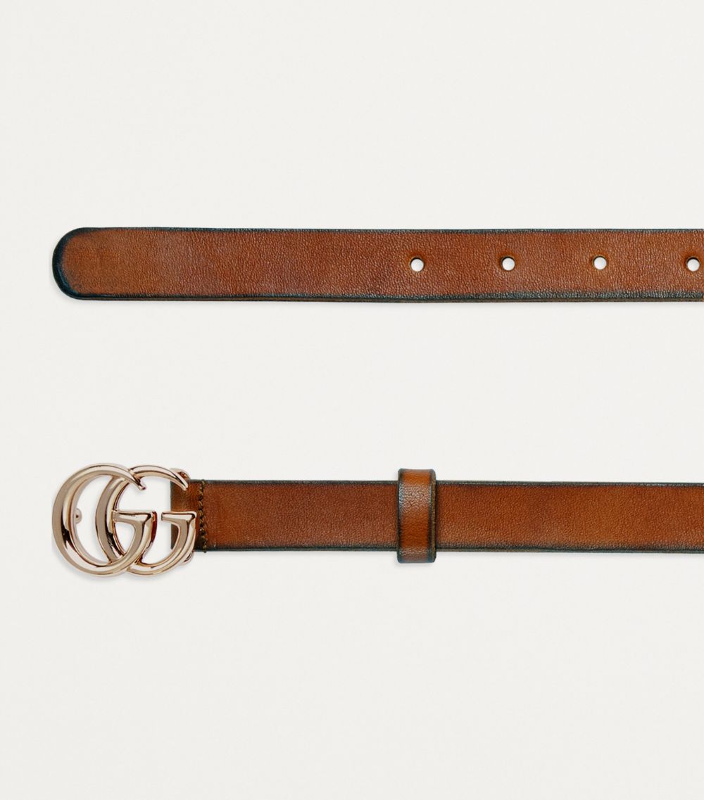 Gucci Gucci Leather Thin Marmont Belt