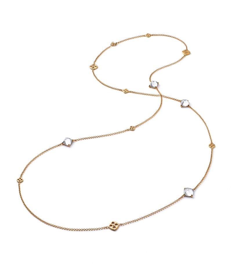 Baccarat Baccarat Gold Vermeil And Crystal Mini Médicis Long Necklace