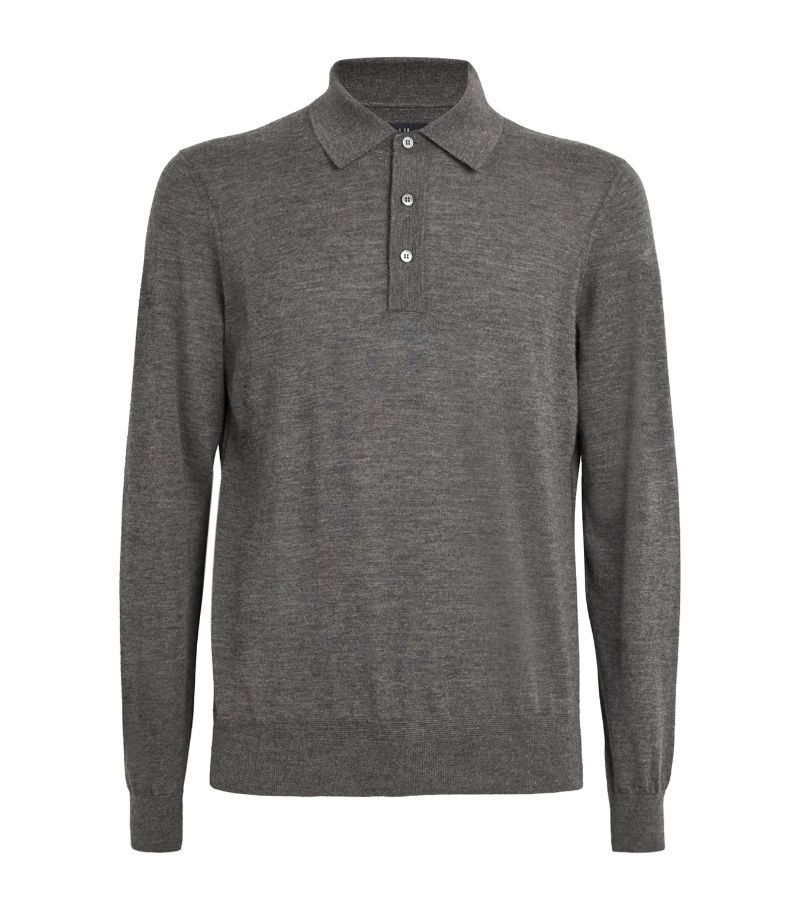 Dunhill Dunhill Cashmere Long-Sleeve Polo Shirt