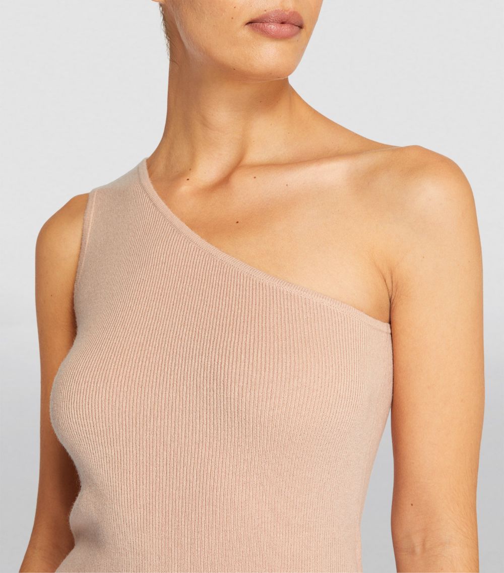 Max Mara Max Mara Wool-Cashmere One-Shoulder Tank Top