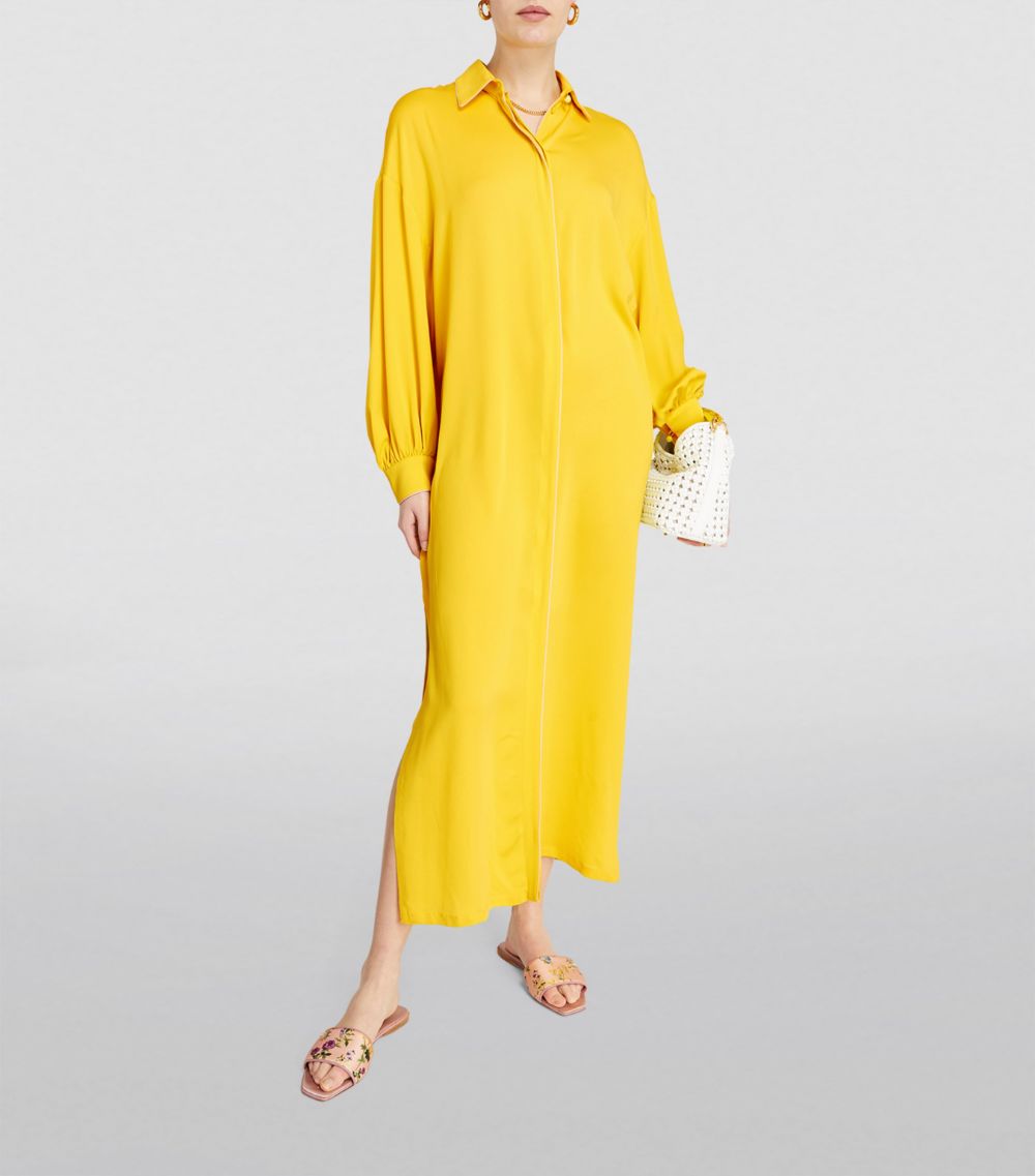 Max Mara Max Mara Silk Midi Shirt Dress