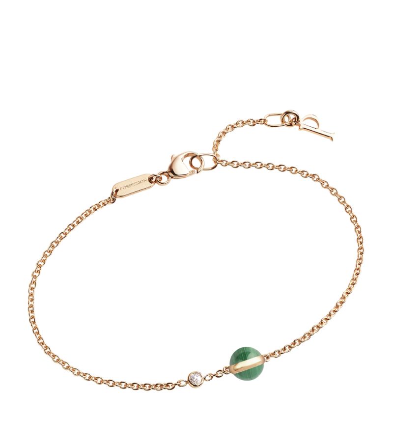 Piaget Piaget Rose Gold, Diamond And Malachite Possession Bracelet