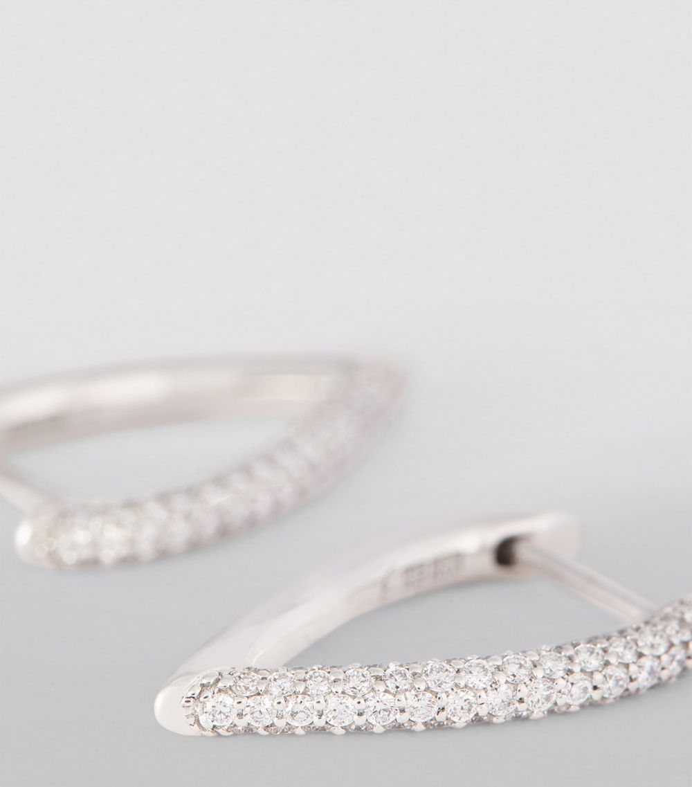 Engelbert Engelbert White Gold And Diamond Drop Link Earrings