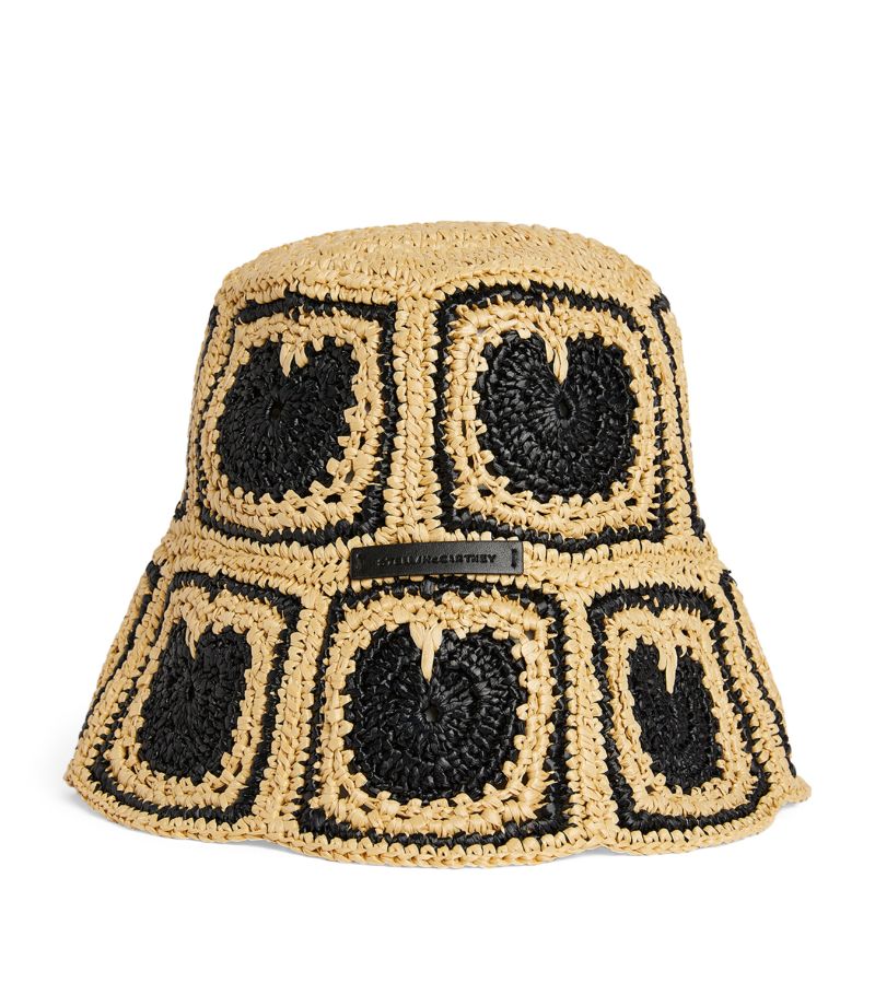 Stella McCartney Stella McCartney Crochet Heart Bucket Hat