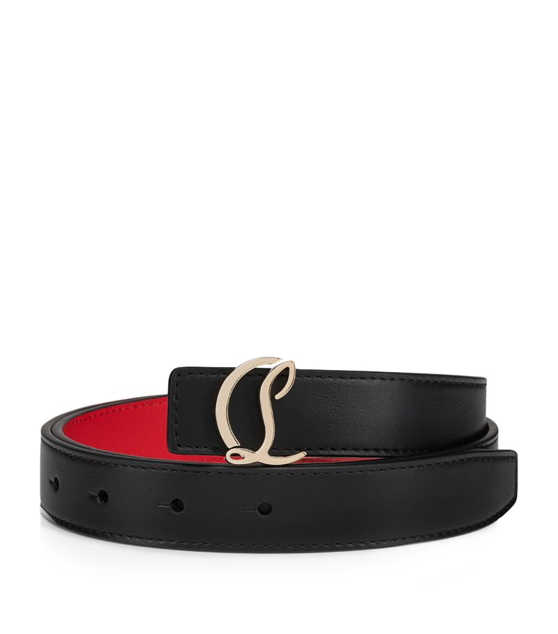 Christian Louboutin Christian Louboutin Cl Logo Leather Belt