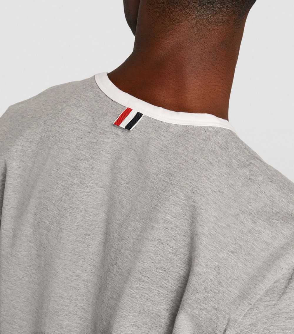 Thom Browne Thom Browne Contrast-Trim T-Shirt