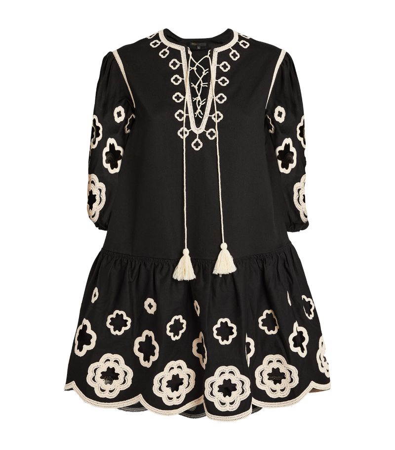  Maje Embroidered Tunic Dress