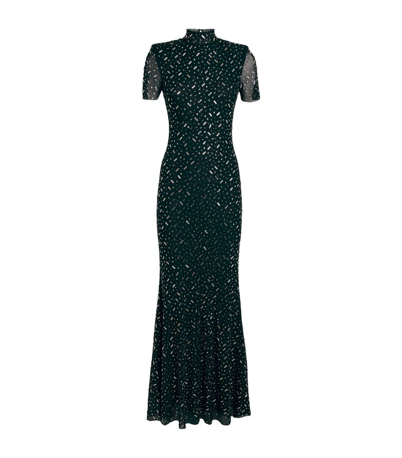 Self-Portrait Self-Portrait Embellished Maxi Dress