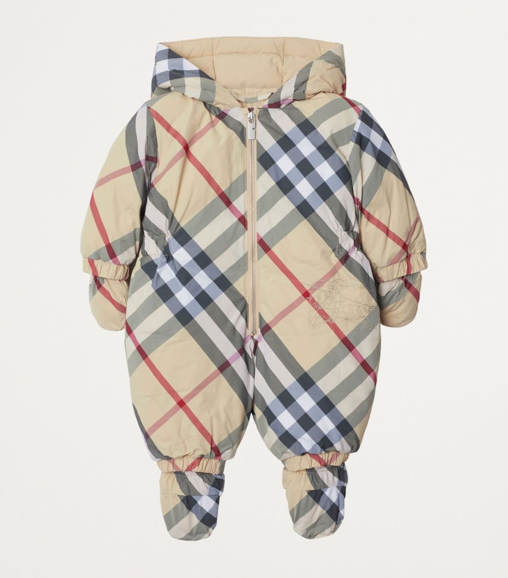 Burberry Burberry Kids Check Puffer Suit (1-12 Months)