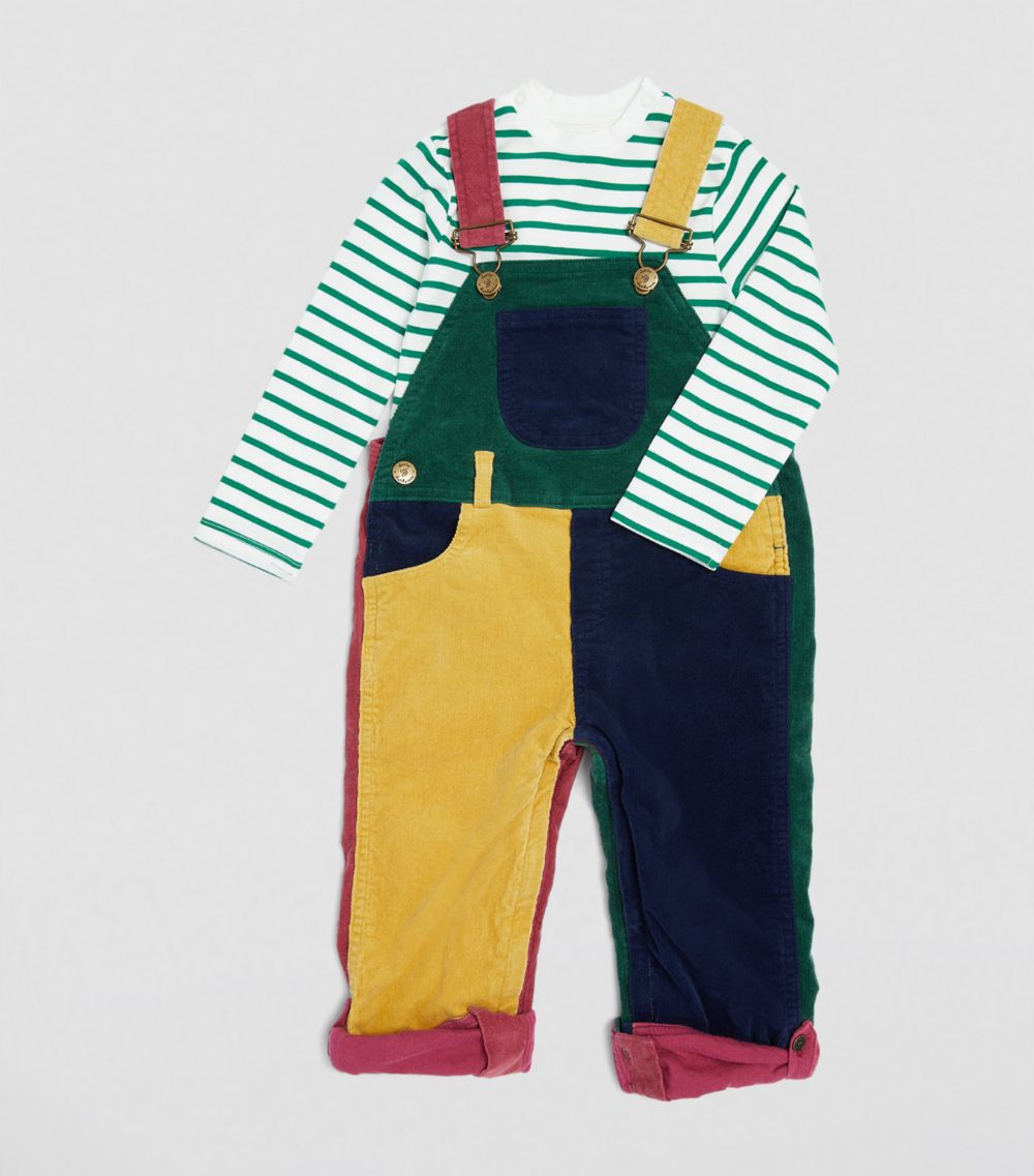 Dotty Dungarees Dotty Dungarees Colour-Block Dungarees (6-24 Months)
