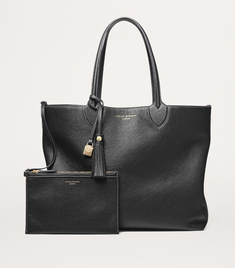  Aspinal Of London Leather Hudson Tote Bag