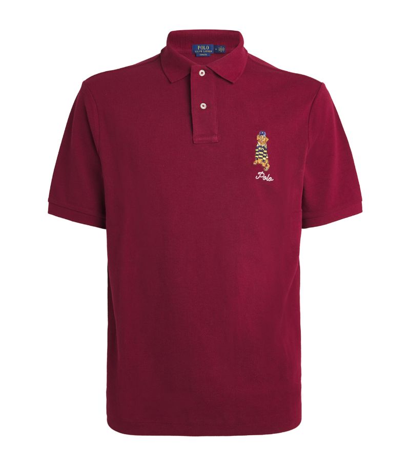 Polo Ralph Lauren Polo Ralph Lauren Mesh Dog-Embroidered Polo Shirt