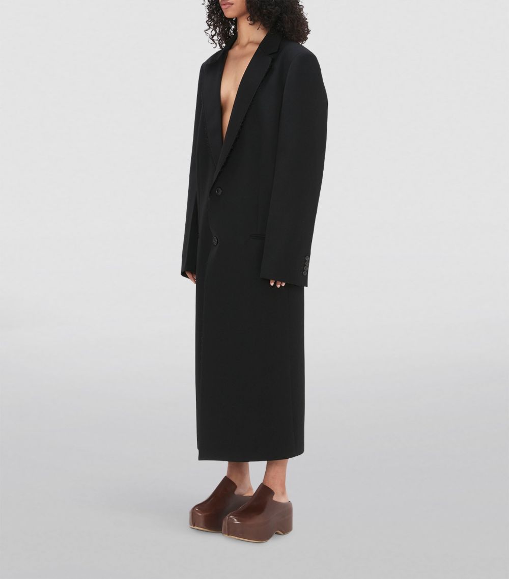 Jw Anderson Jw Anderson Wool-Blend Oversized Overcoat