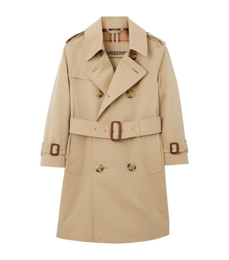 Burberry Burberry Kids Gabardine Trench Coat (3-14 Years)