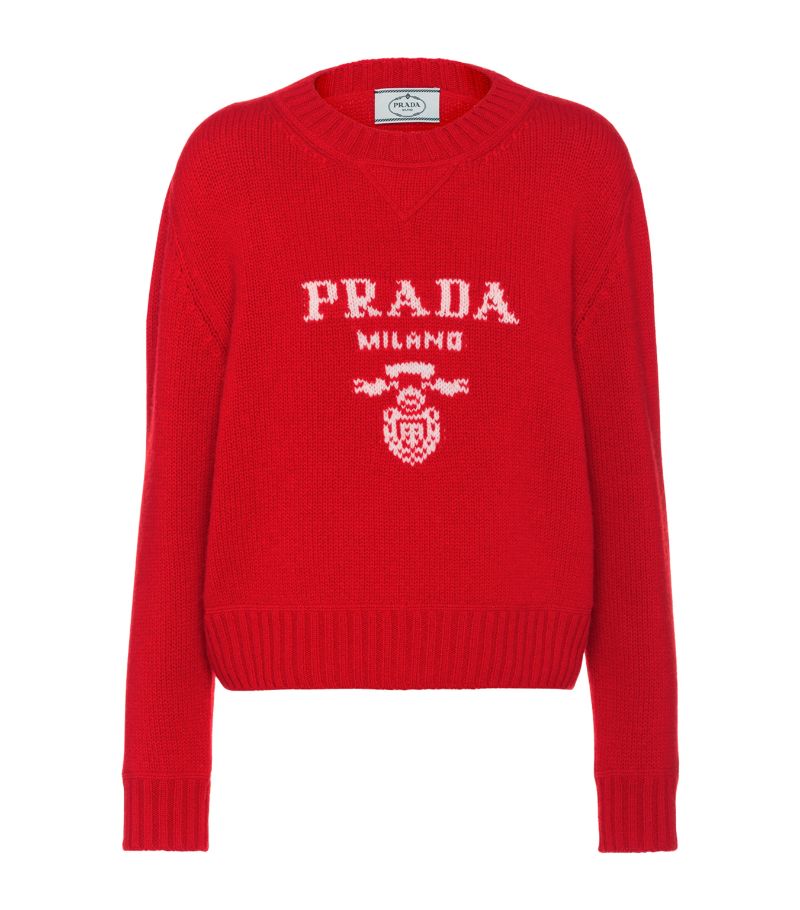 Prada Prada Wool-Cashmere Logo Sweater