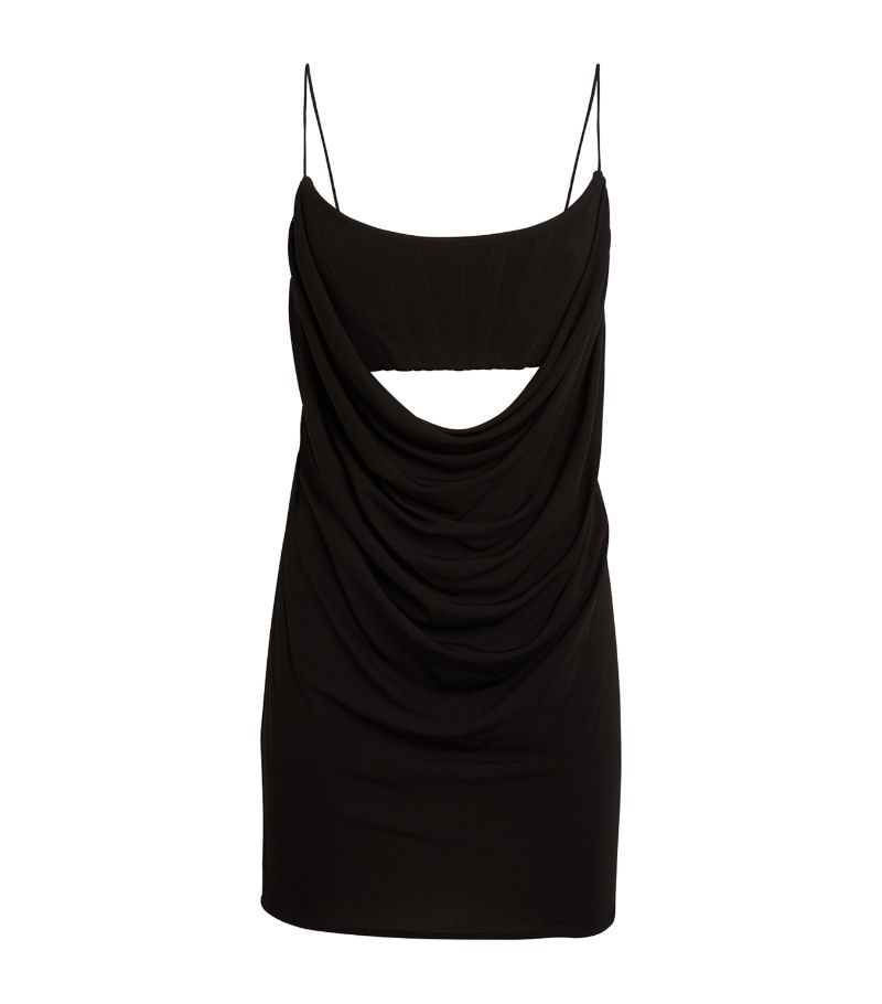  Alex Perry Jersey Draped Mini Dress