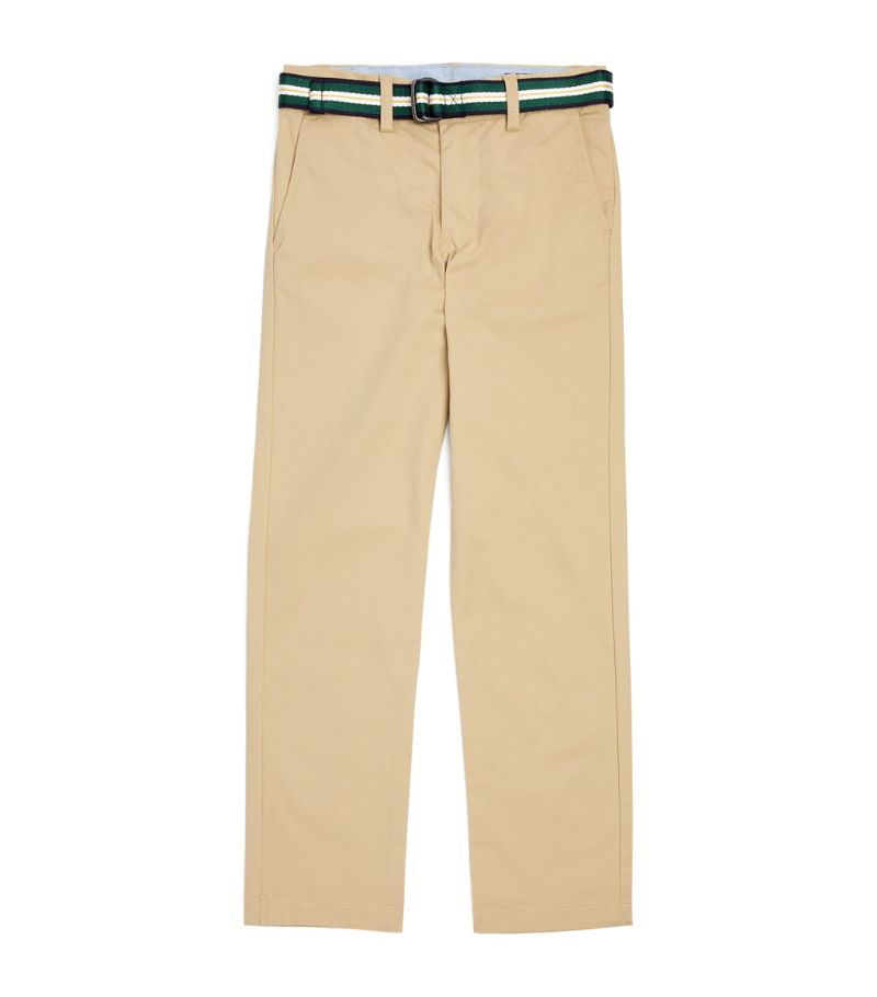 Ralph Lauren Kids Ralph Lauren Kids Cotton Chinos with Striped Belt (8-16 Years)