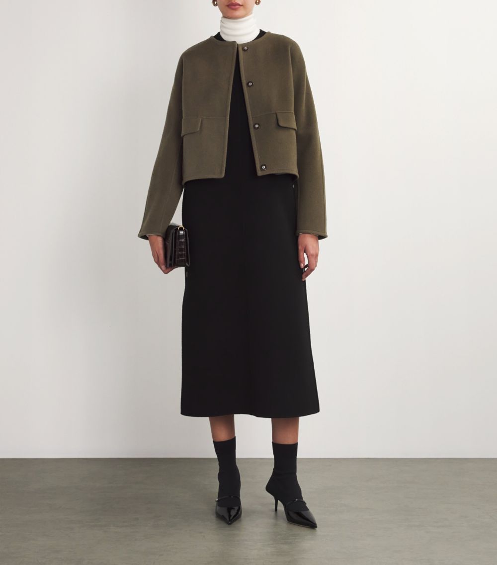 Yves Salomon Yves Salomon Wool-Cashmere Structured Jacket