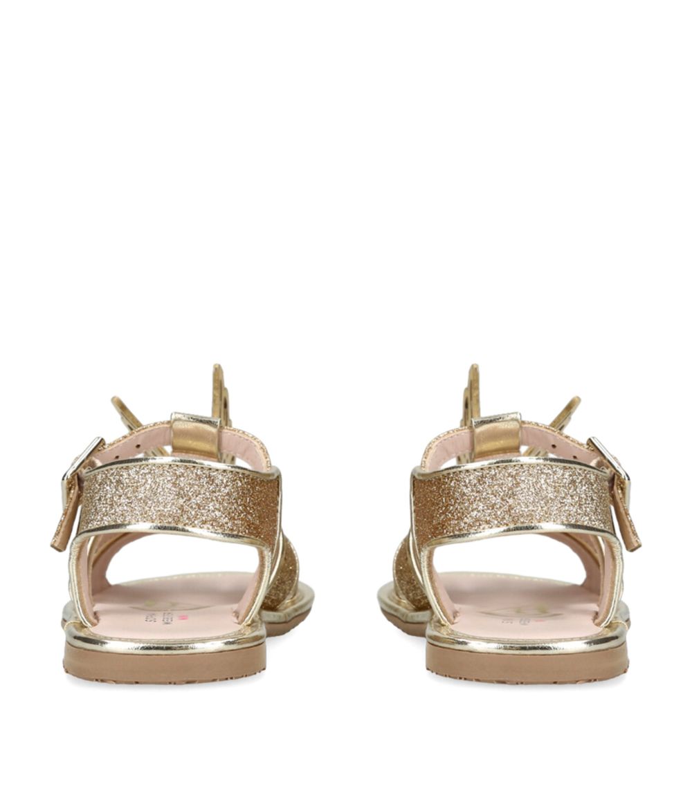 Sophia Webster Mini Sophia Webster Mini Leather Glitter Celeste Sandals