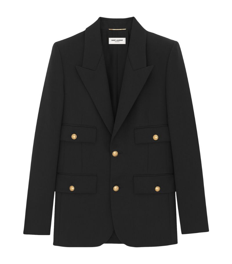 Saint Laurent Saint Laurent Wool Single-Breasted Blazer