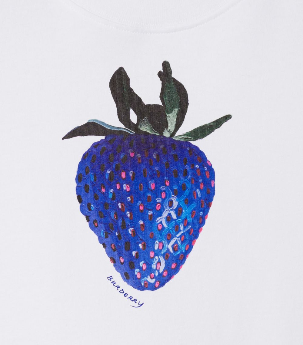 Burberry Burberry Strawberry Print T-Shirt