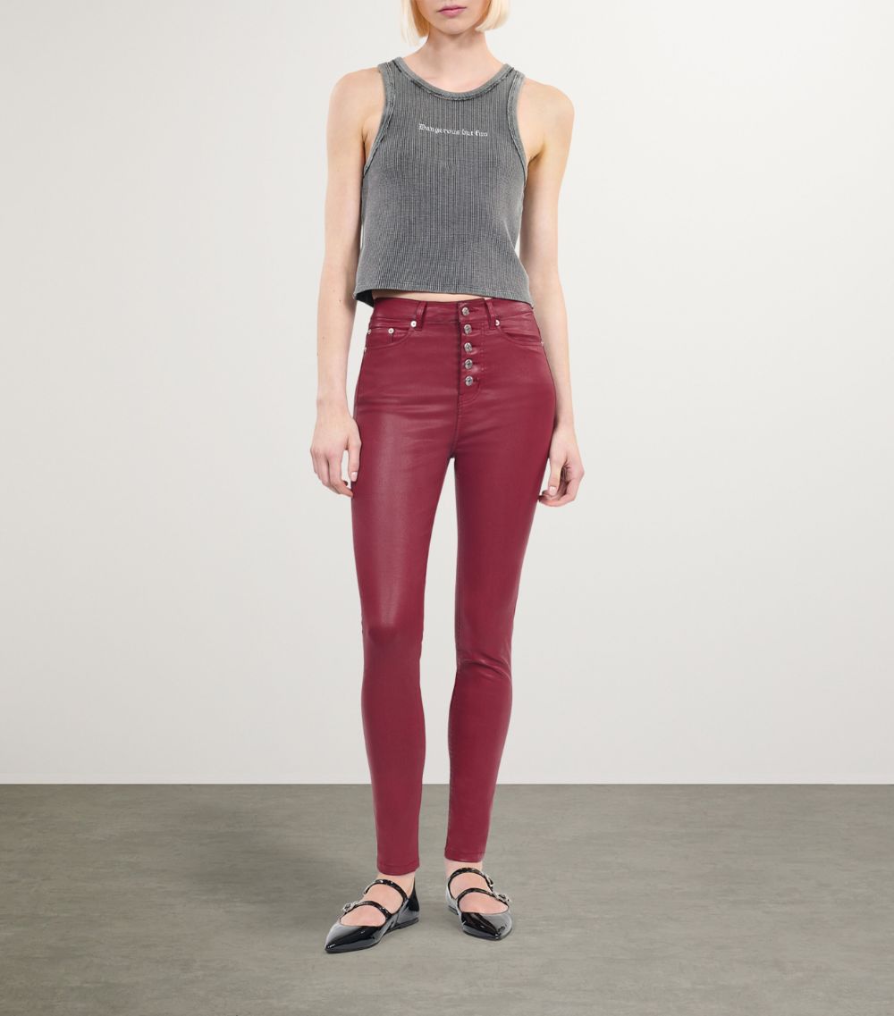 The Kooples The Kooples Faux Leather Skinny Jeans