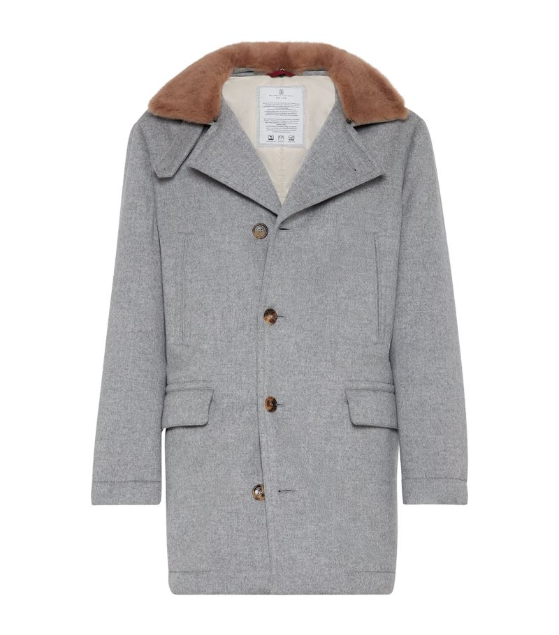 Brunello Cucinelli Brunello Cucinelli Cashmere And Shearling Coat