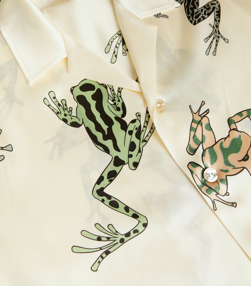 Olivia Von Halle Olivia Von Halle Silk Frog Emeli Pyjama Set