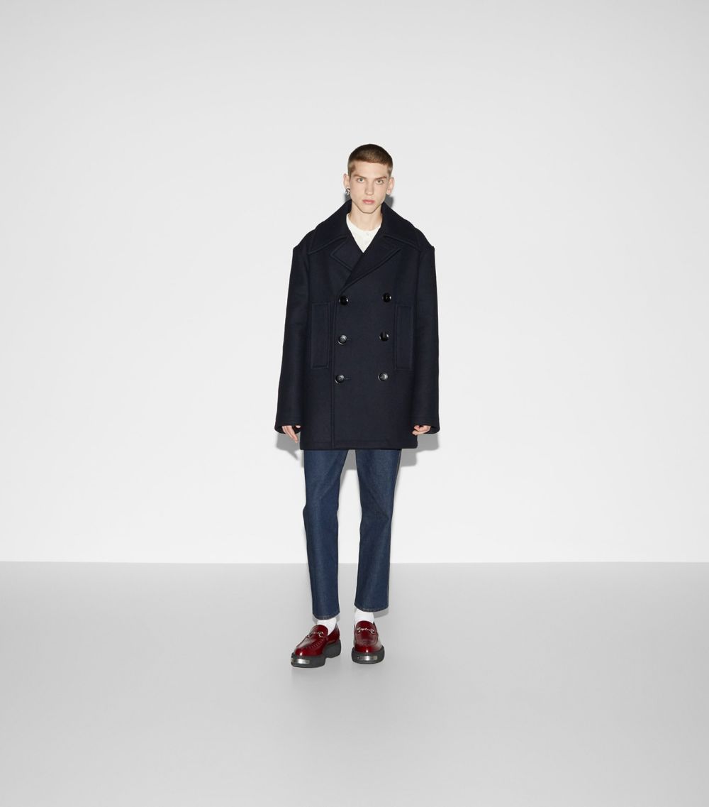 Gucci Gucci Wool Double-Breasted Overcoat