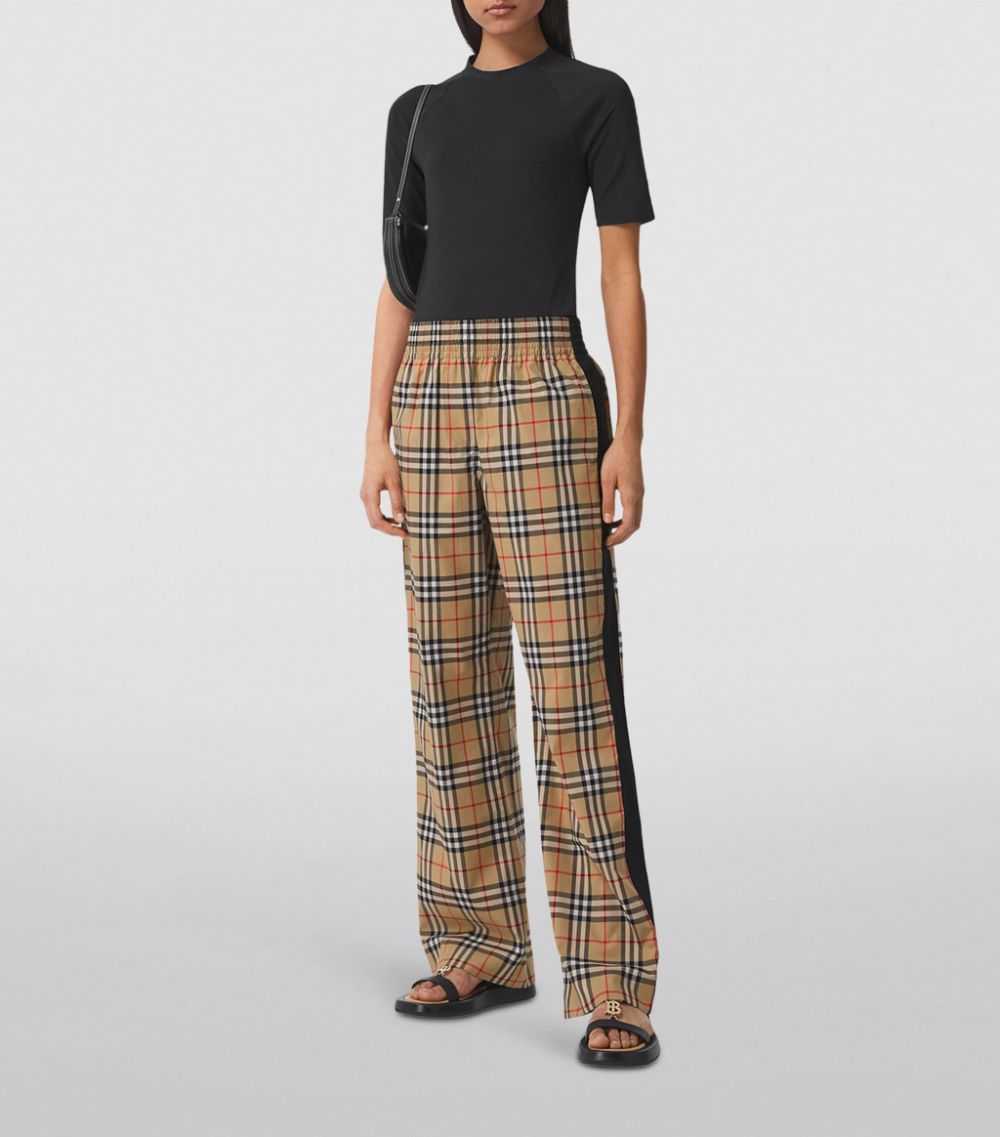 Burberry Burberry Vintage Check Side-Stripe Trousers