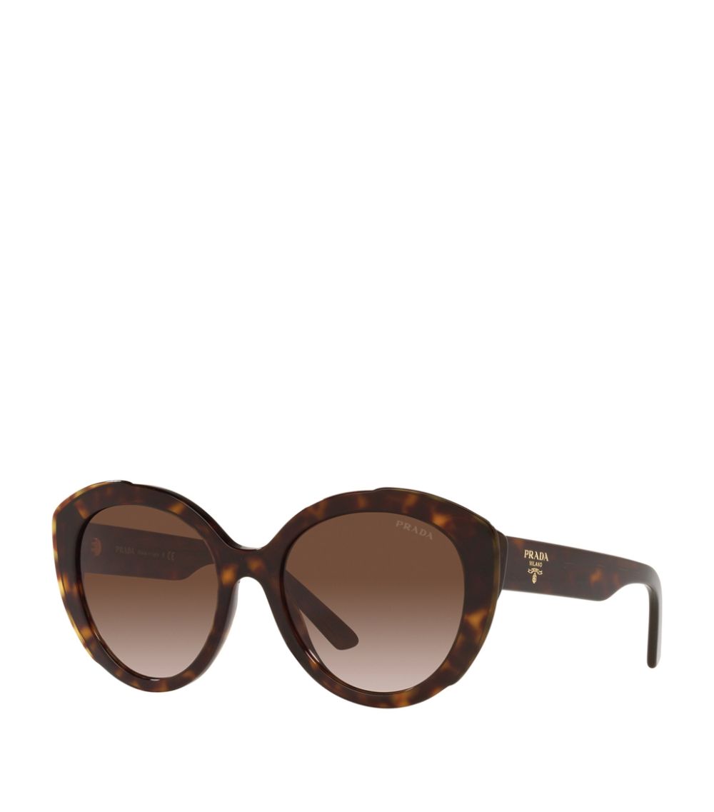 Prada Prada Oval Tortoiseshell Sunglasses