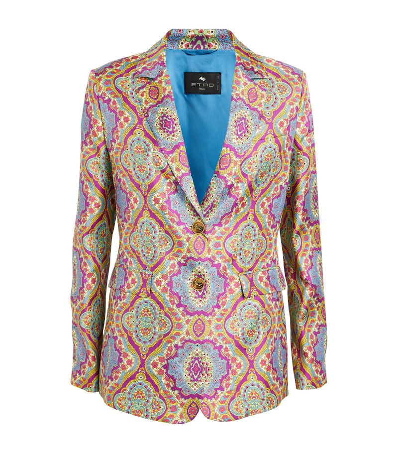 Etro Etro Silk Paisley Print Blazer