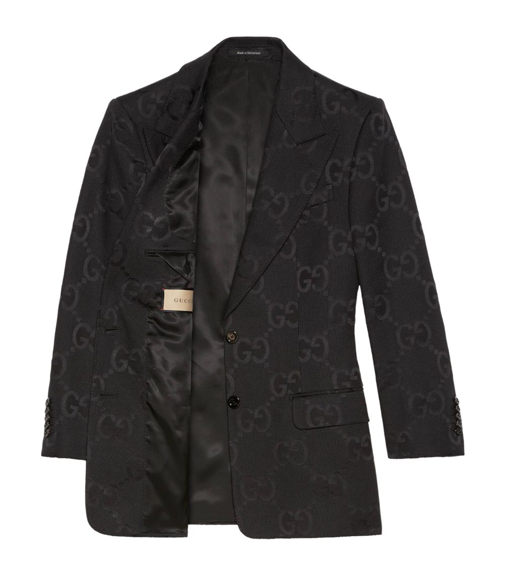 Gucci Gucci Jumbo Gg Single-Breasted Blazer