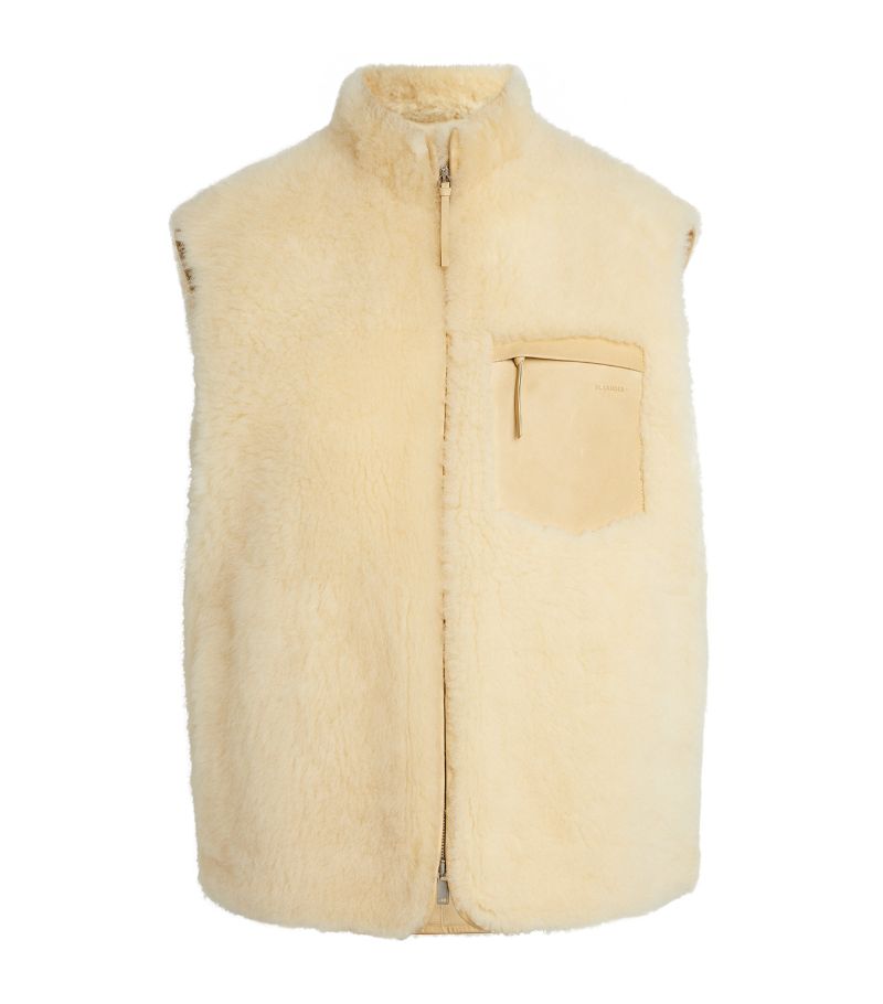 Jil Sander Jil Sander Shearling Gilet