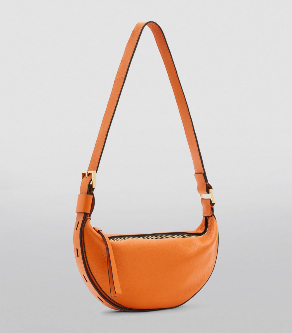 Allsaints Allsaints Leather Half Moon Cross-Body Bag