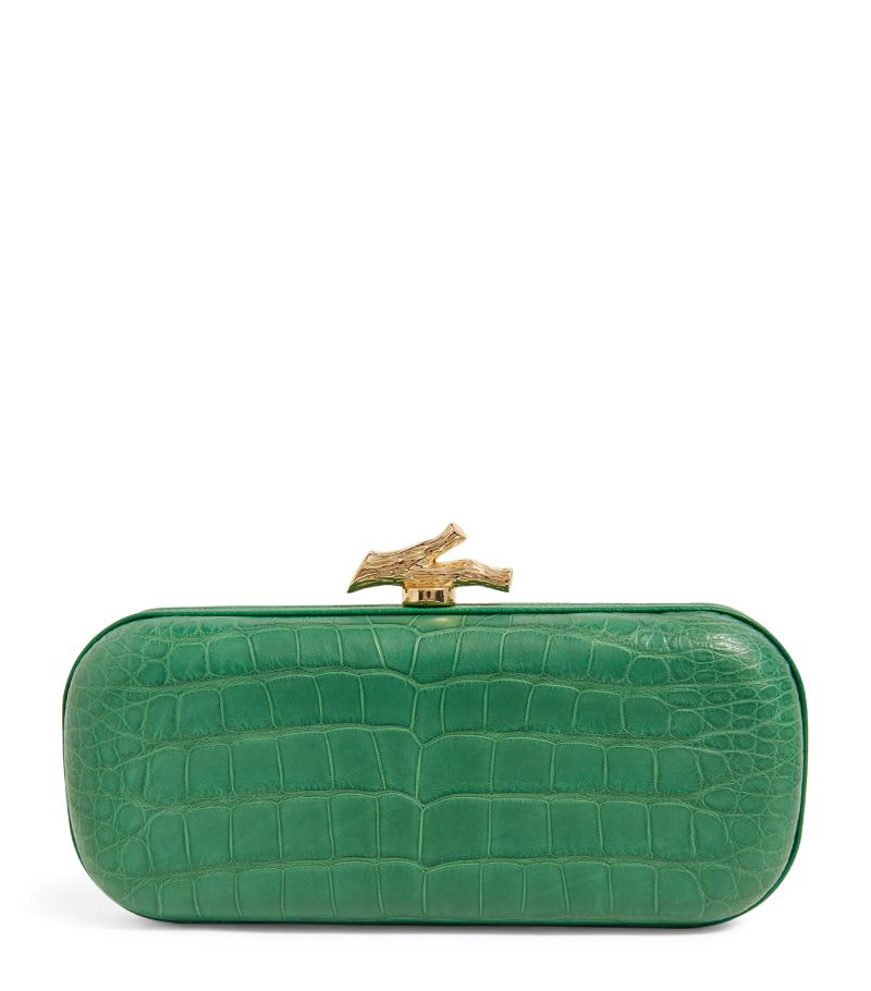 Maria Oliver Maria Oliver Alligator Emilia Clutch Bag