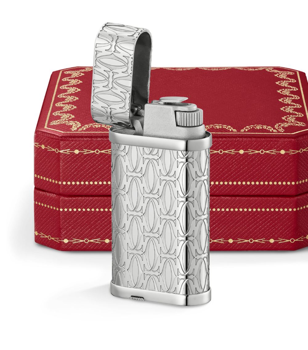 Cartier Cartier Palladium Double C De Cartier Lighter