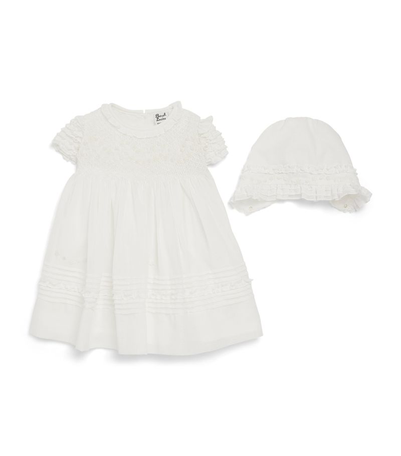 Sarah Louise Sarah Louise Smocked Dress And Bonnet Set (3-18 Months)