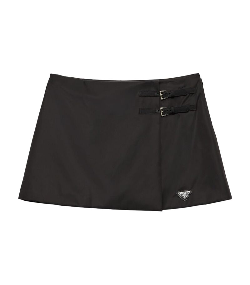 Prada Prada Re-Nylon Wrap Mini Skirt